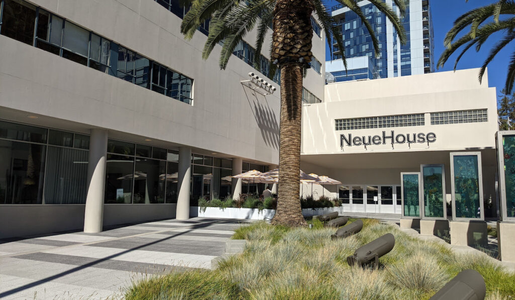 The NeueHouse Hollywood co-working space on Sunset Boulevard
