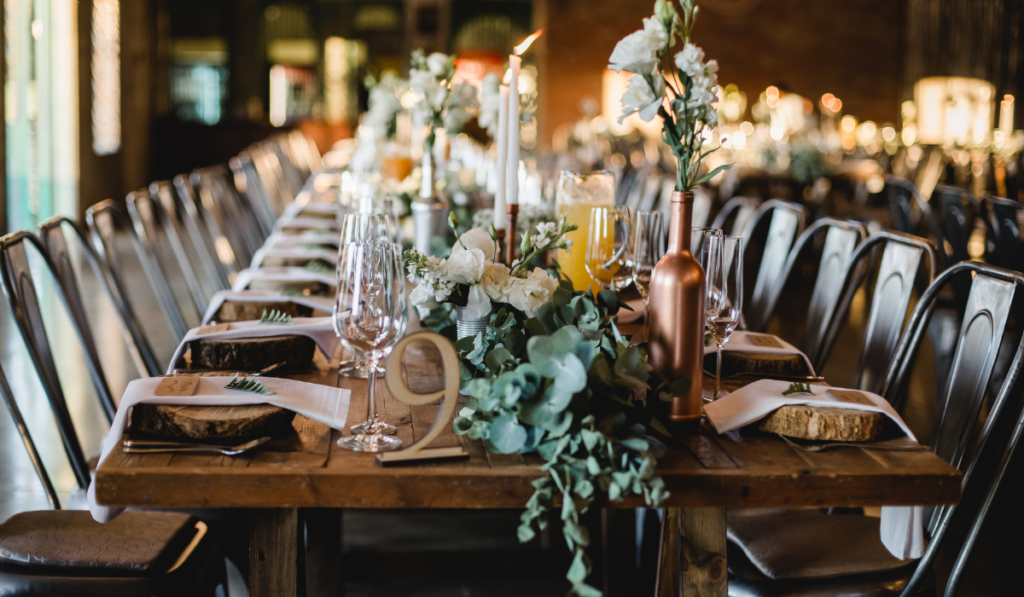 wedding table setting
